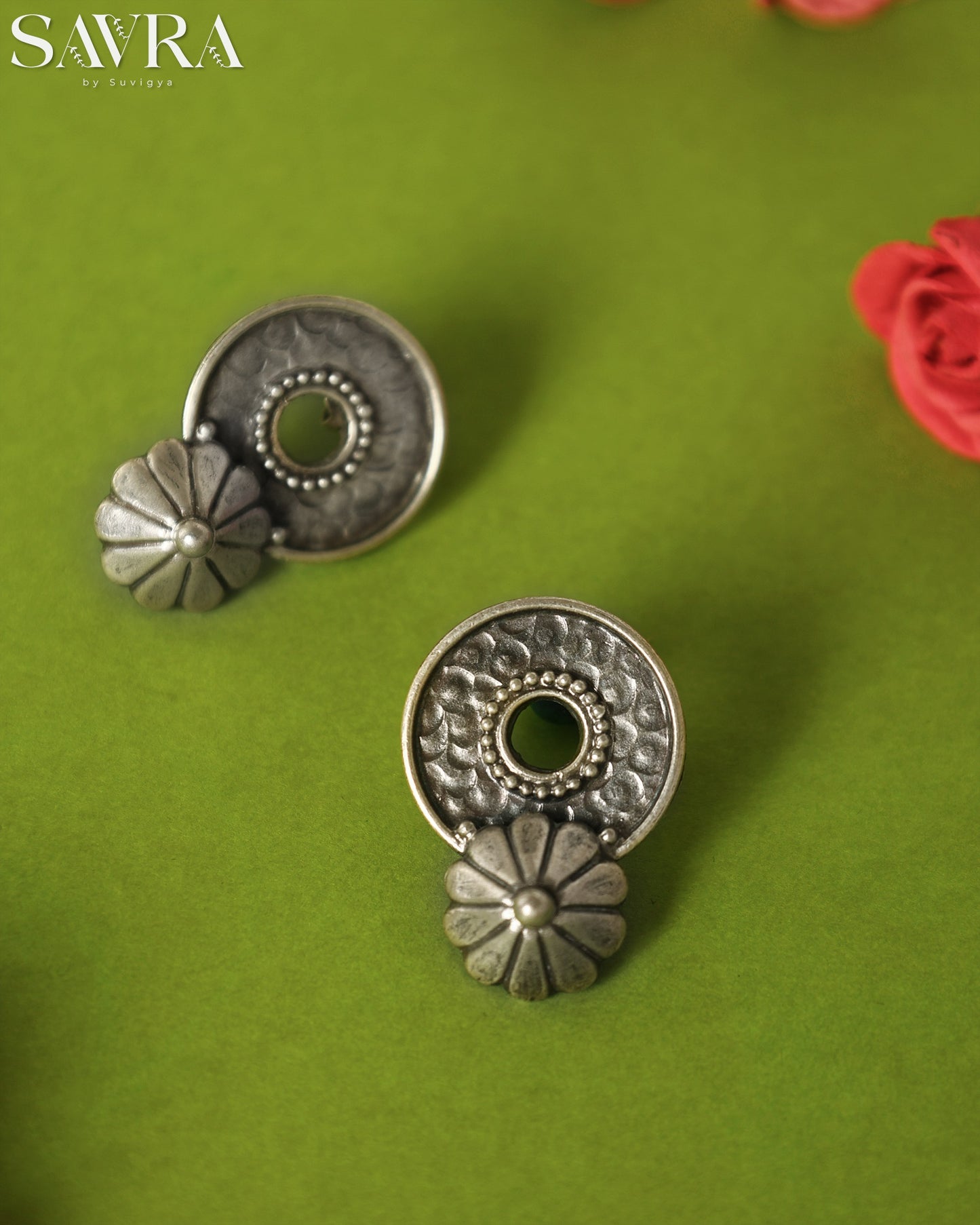 Turquoise Meenakari Star Studs