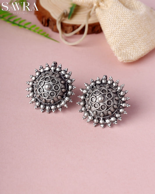 Antique Sunburst Button Studs