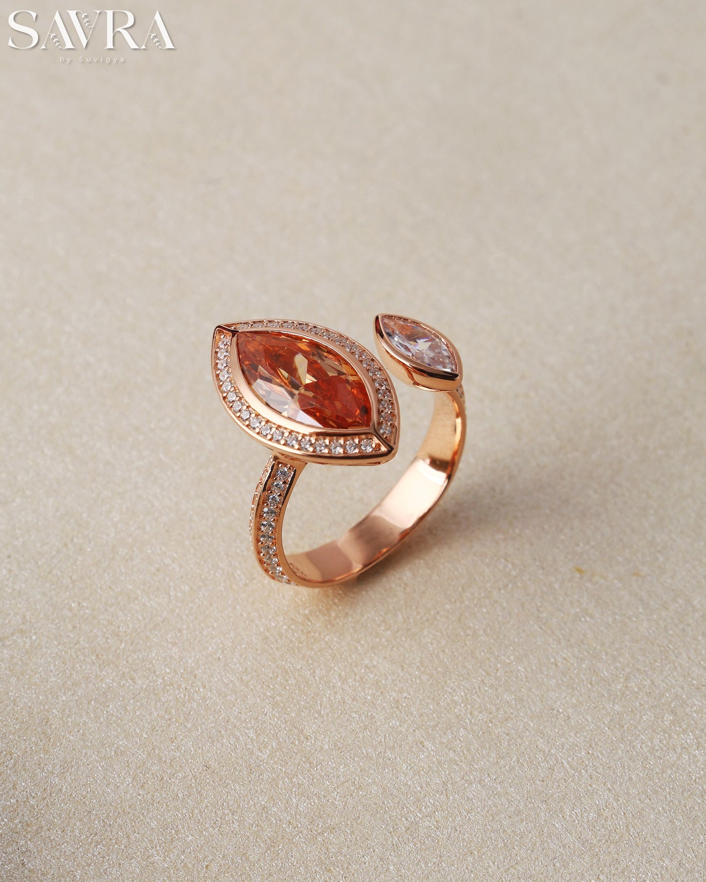 Delicate Oval Gemstone Ring