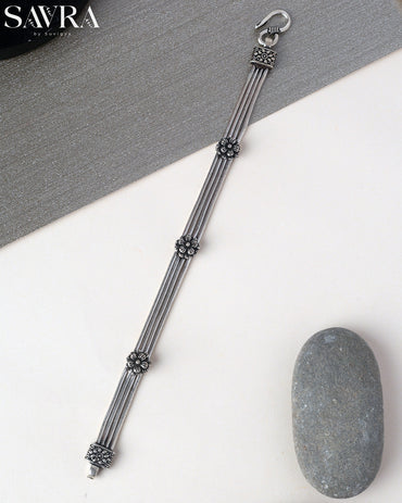 Multi-Chain Flower Station Bracelet