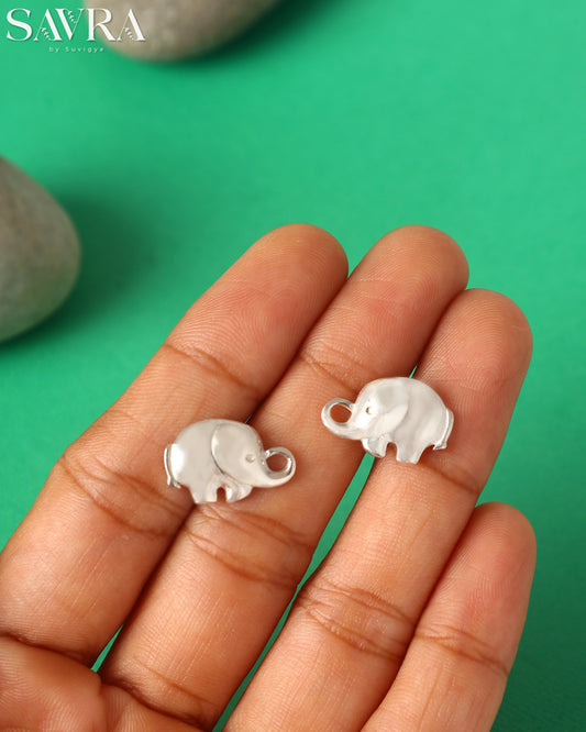 Polished Elephant Studs
