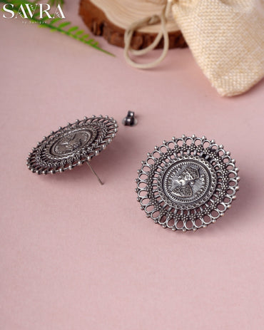 Tribal Coin Motif Studs