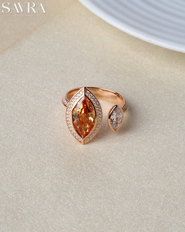 Delicate Oval Gemstone Ring