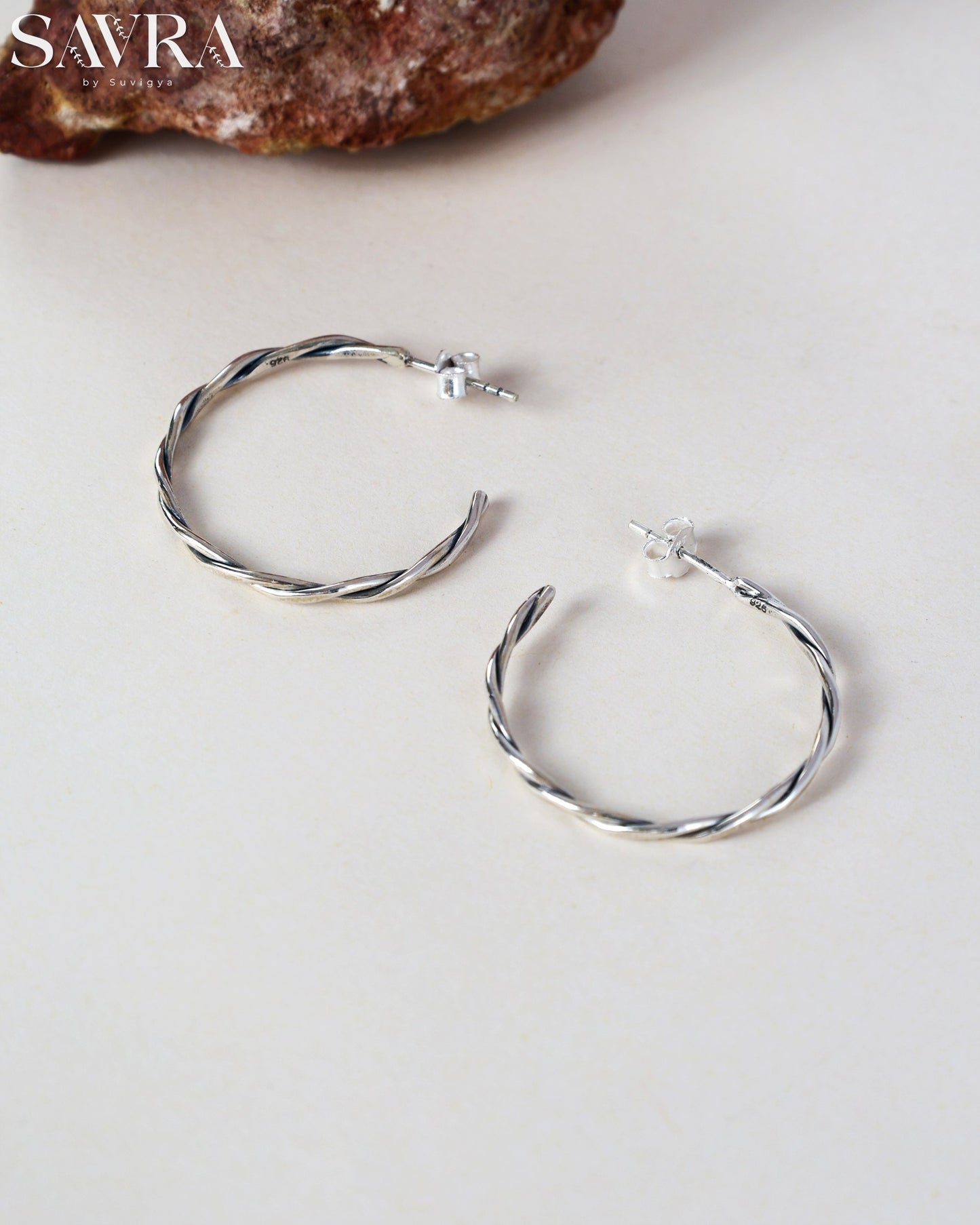 Minimalist Twisted Hoop Earrings