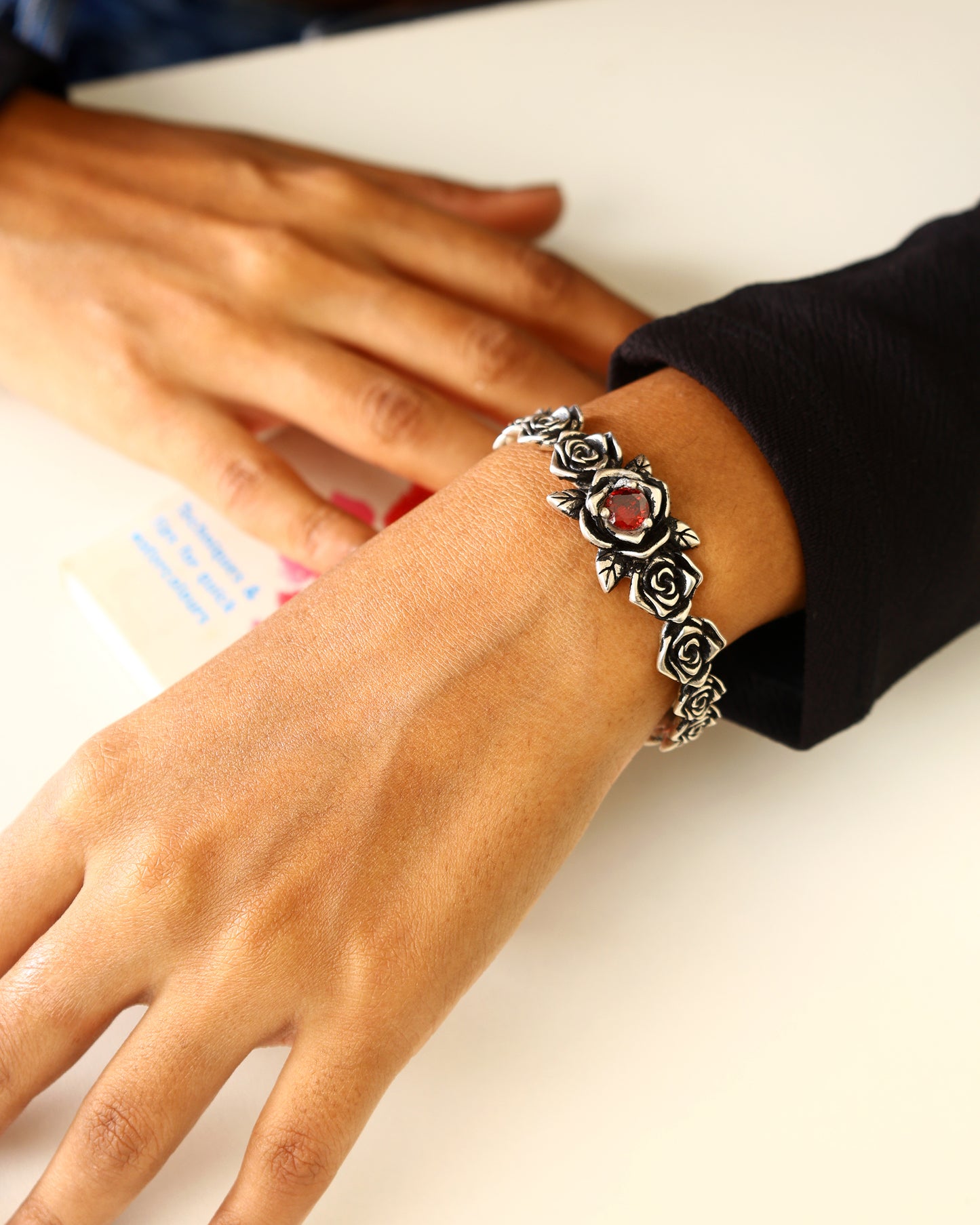 Dark Romance Rose Bracelet