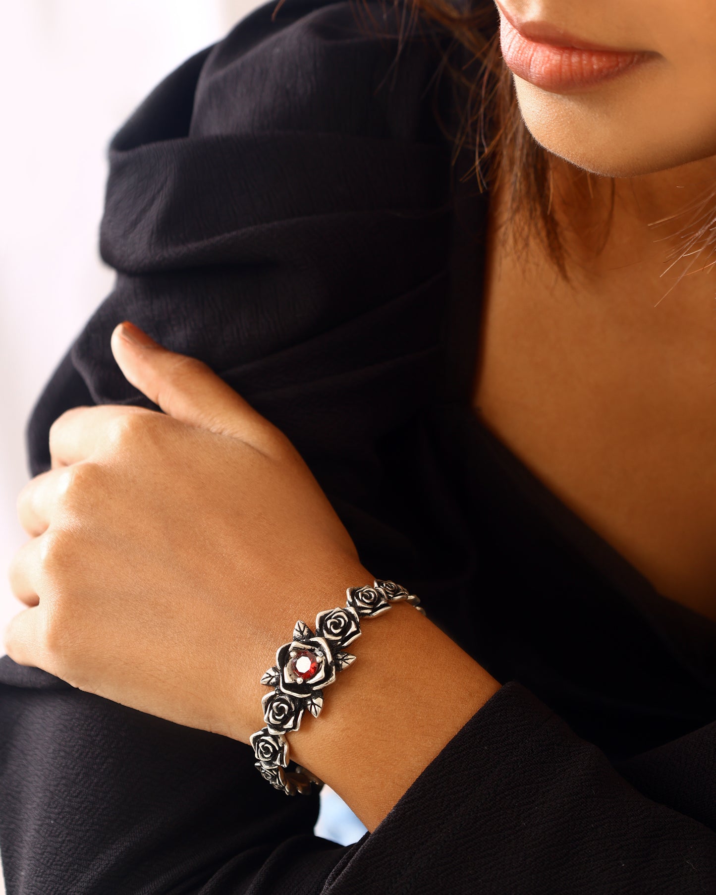 Dark Romance Rose Bracelet