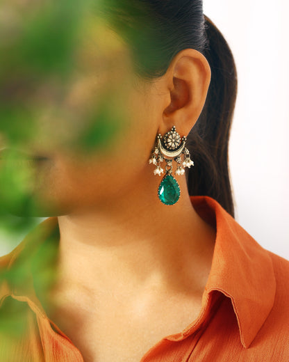 Emerald Green Crystal Drops