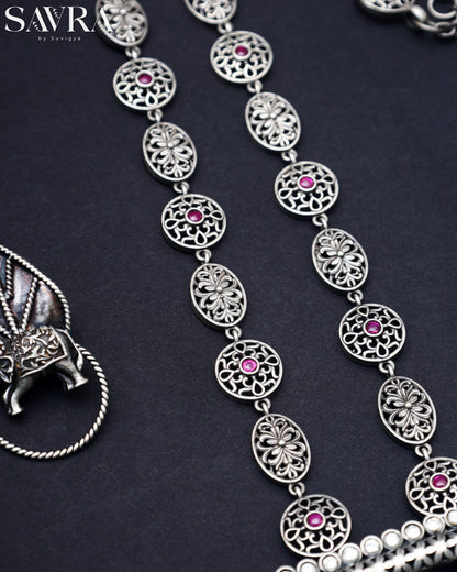 Triple Strand Pearl Tassel Set