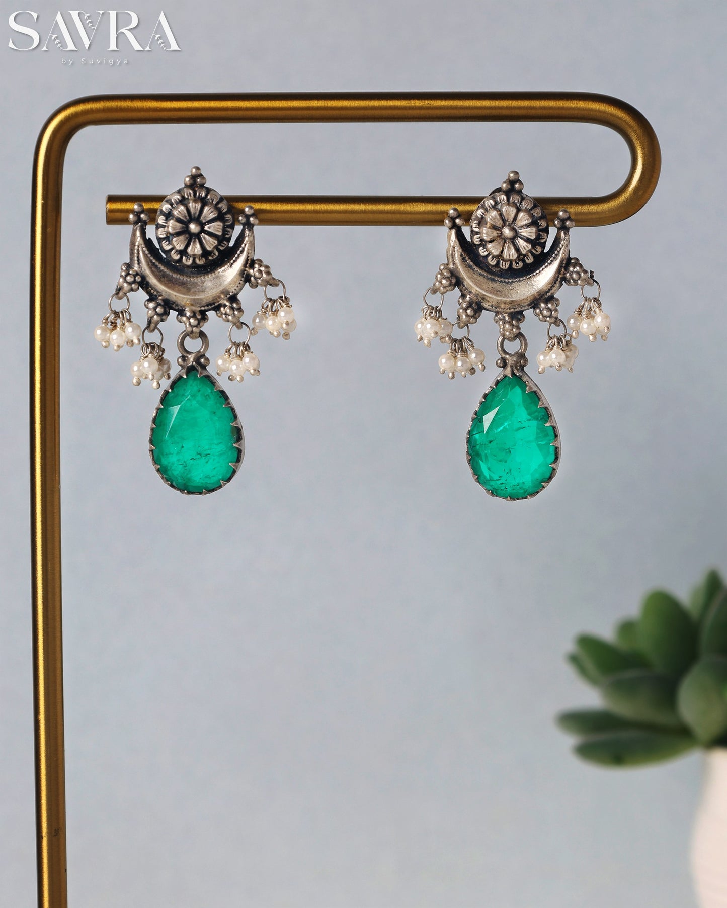 Emerald Green Crystal Drops