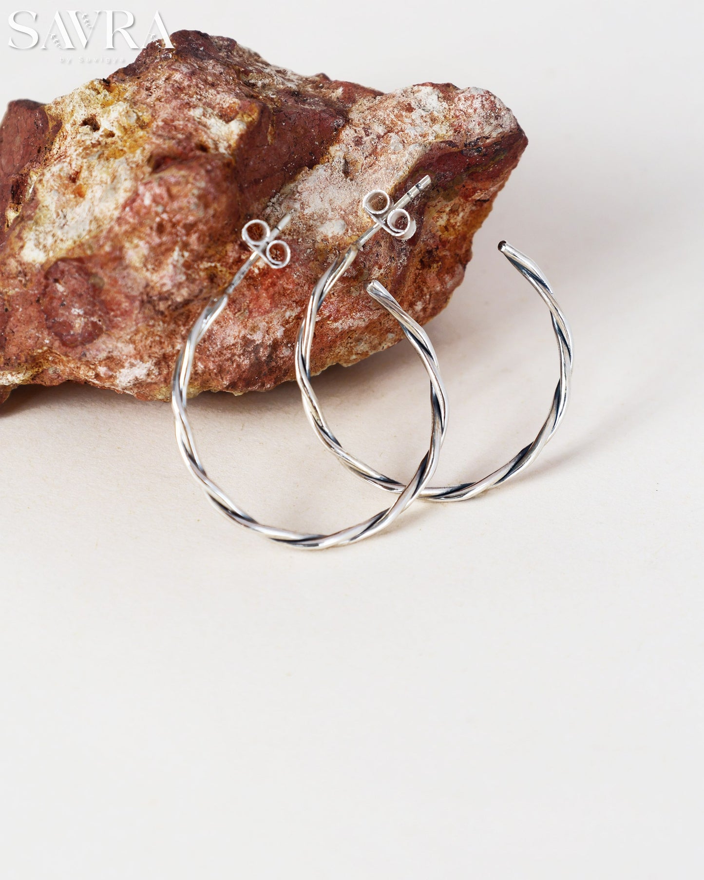 Minimalist Twisted Hoop Earrings