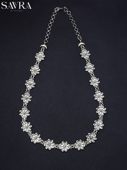 Minimalist Flower Chain Necklace