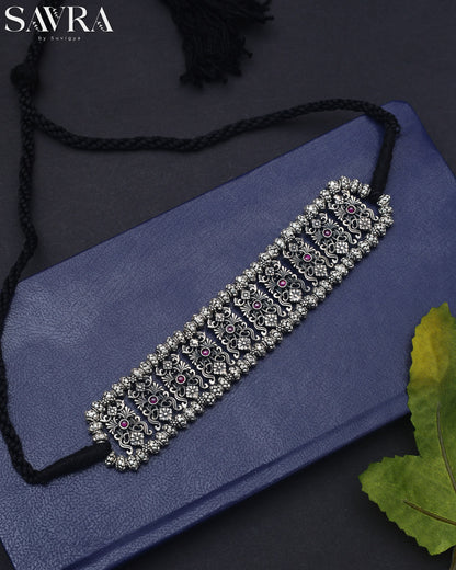 Ornate Ruby Stone Choker