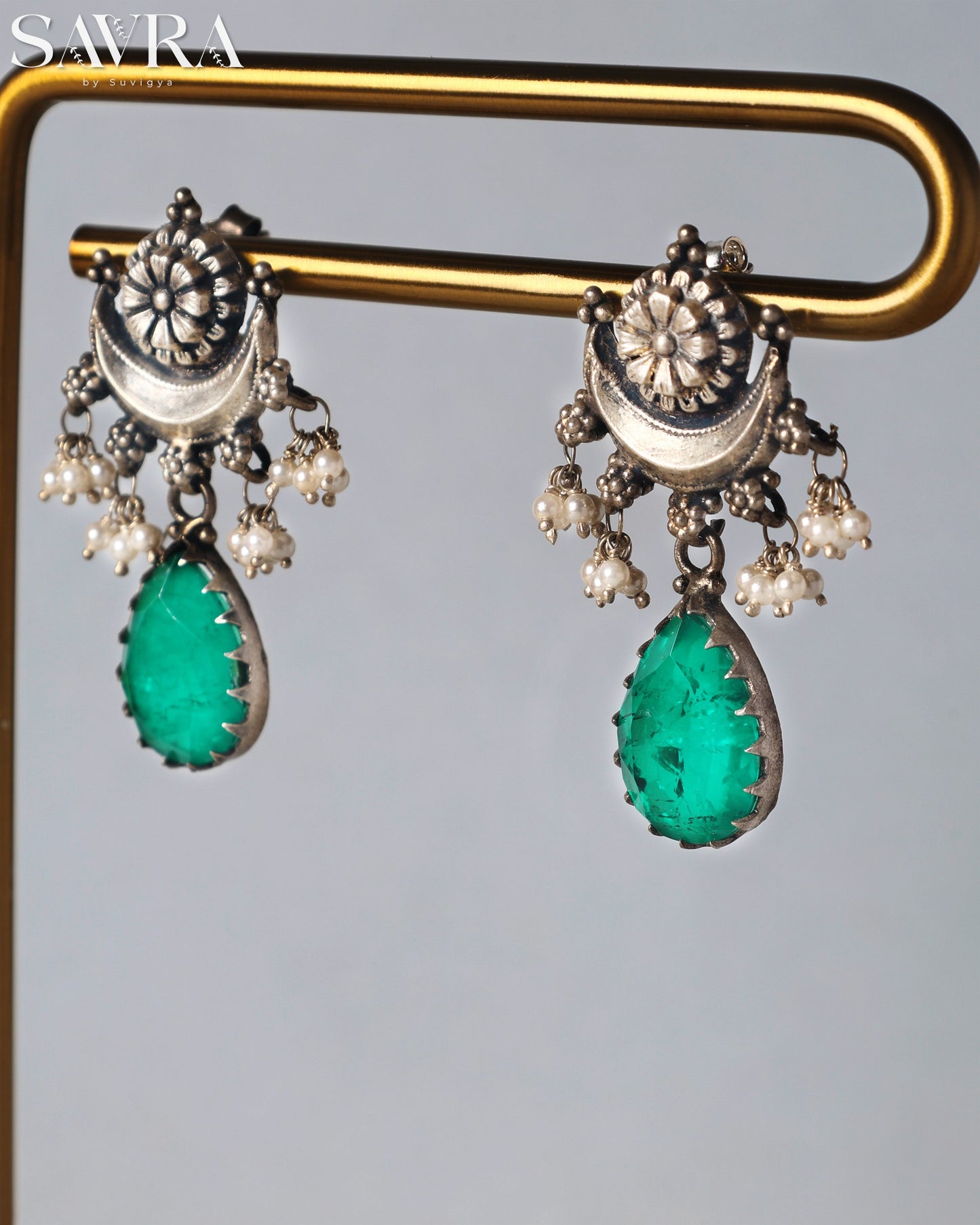 Emerald Green Crystal Drops