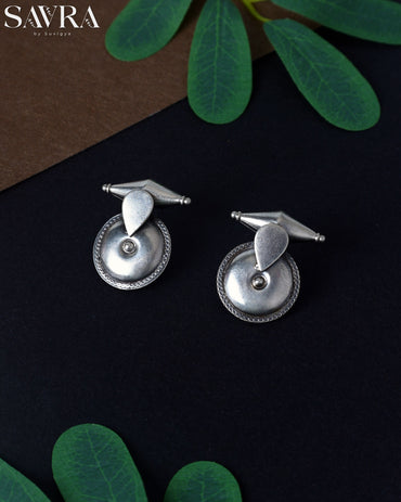 Minimalist Shield Stud Earrings