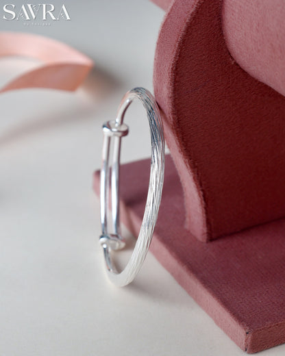 Elegant Twisted Silver Bracelet