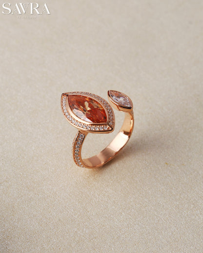 Delicate Oval Gemstone Ring