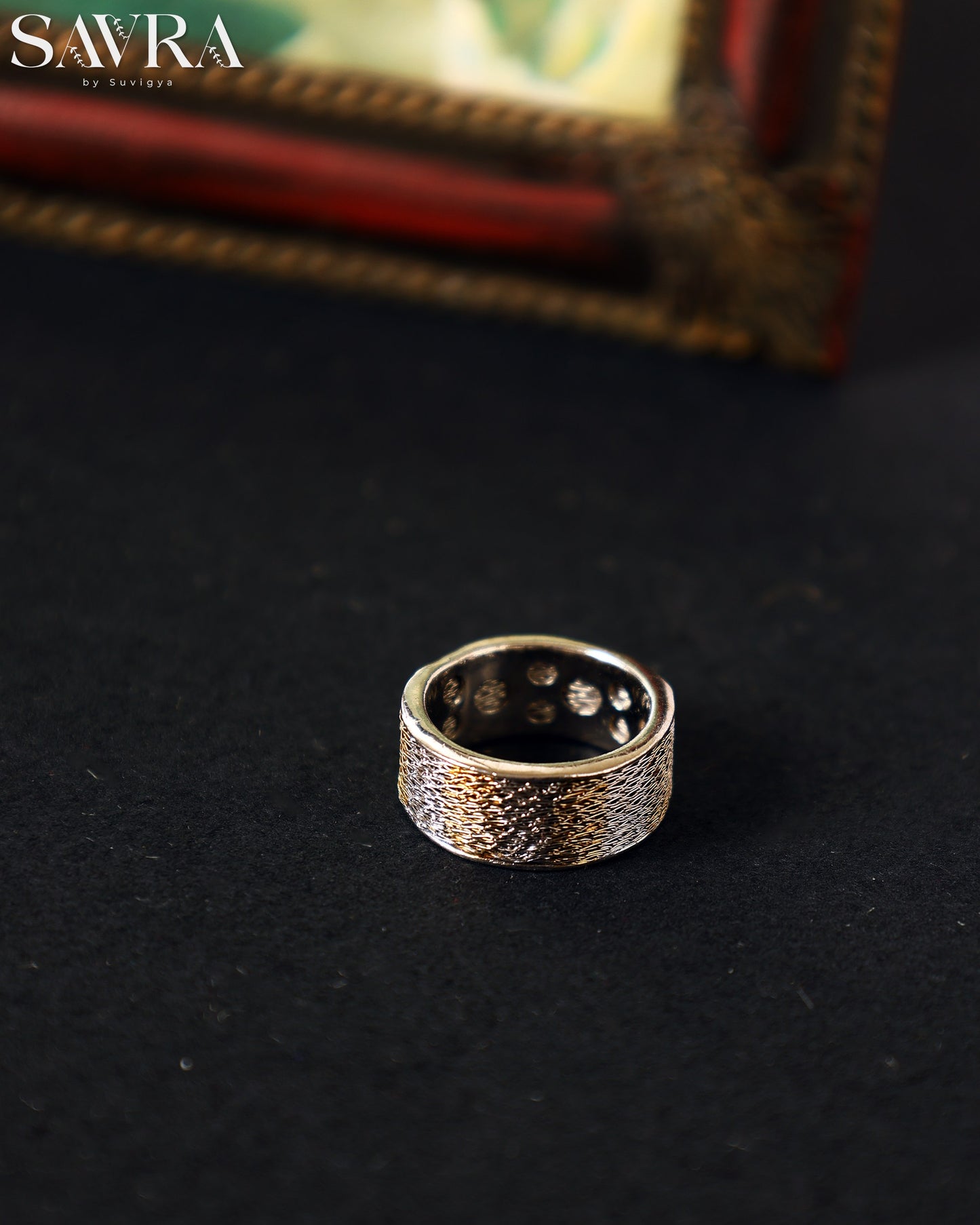 Emerald Beaded Coil Ring