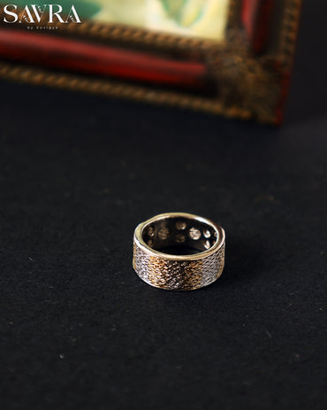 Emerald Beaded Coil Ring