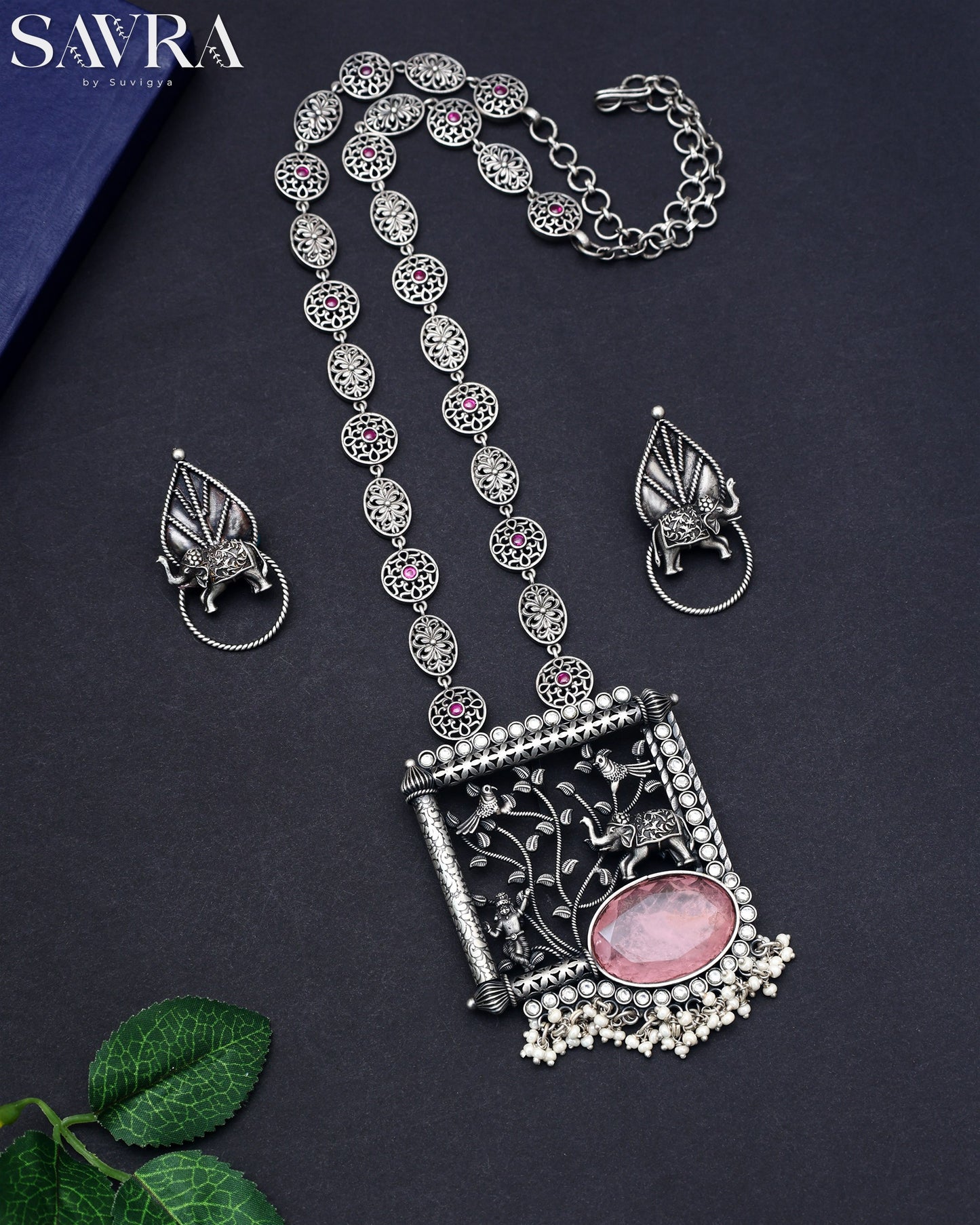 Triple Strand Pearl Tassel Set