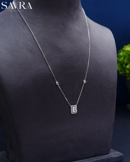 Halo Cushion Cut Pendant