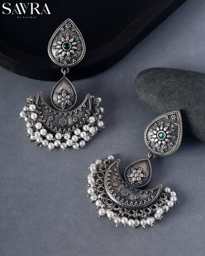 Pearl-Trimmed Chandbali Drops