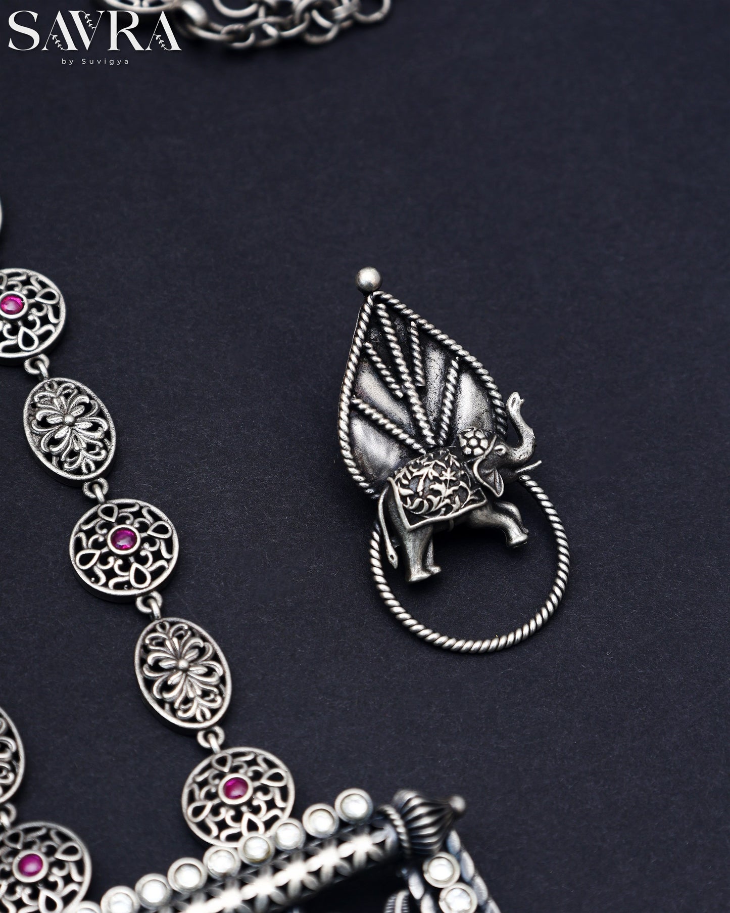 Triple Strand Pearl Tassel Set