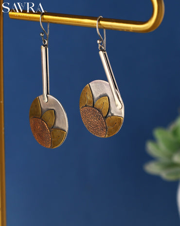 Two-Tone Sun Motif Drops