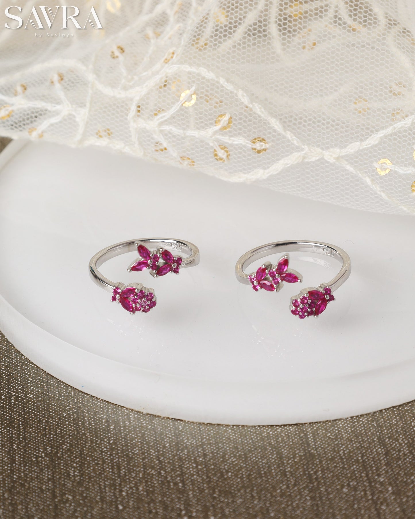 Single Oval Pearl Toe Rings