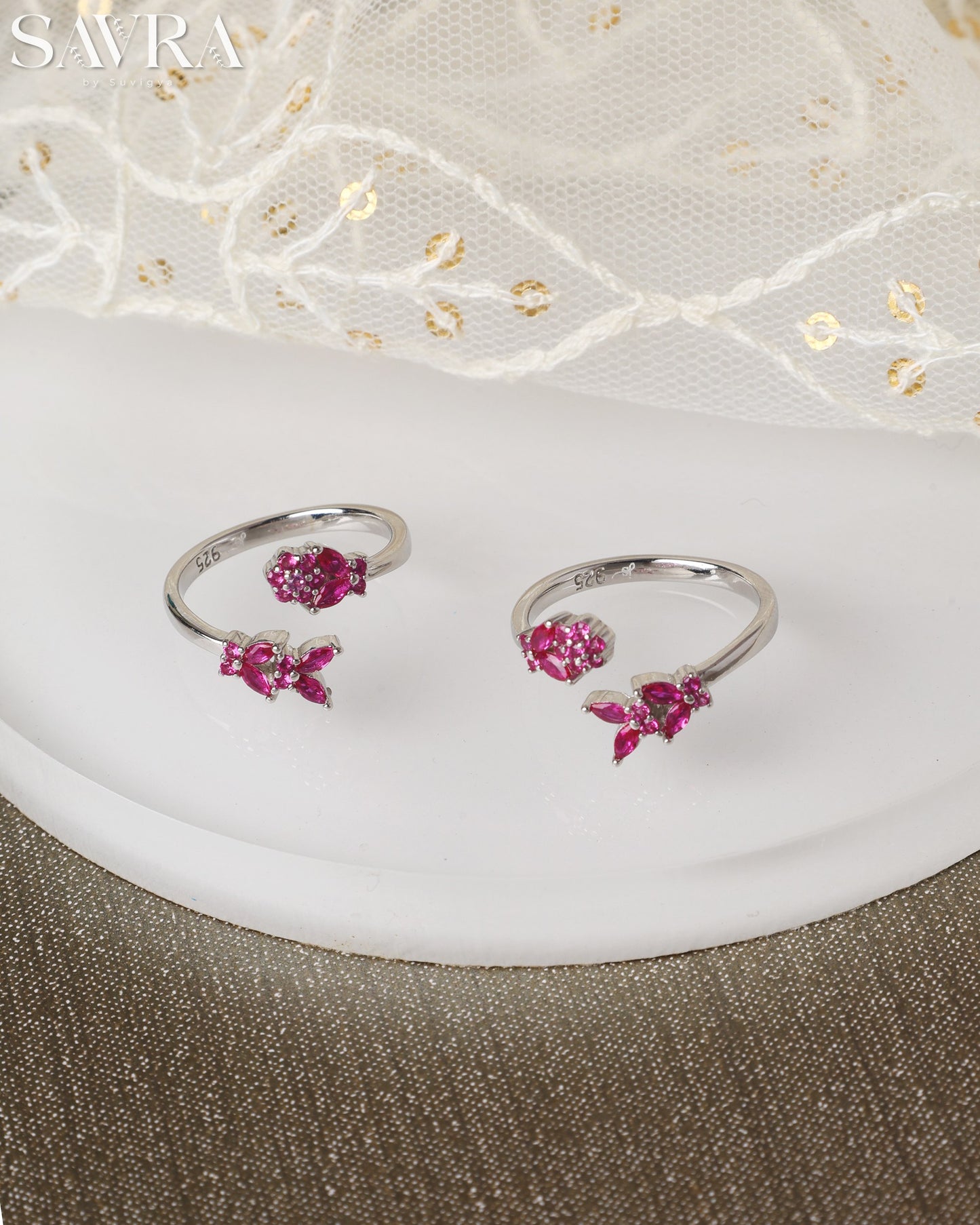 Single Oval Pearl Toe Rings