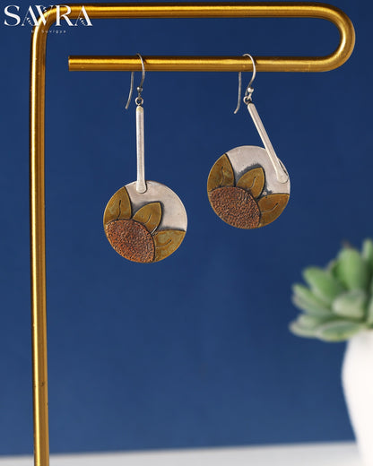 Two-Tone Sun Motif Drops