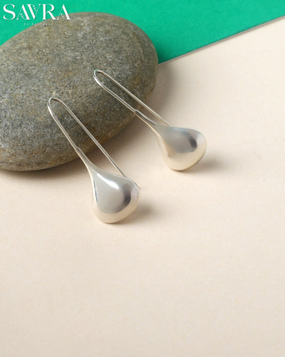 Sleek Teardrop Hook Earrings