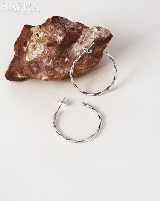 Minimalist Twisted Hoop Earrings